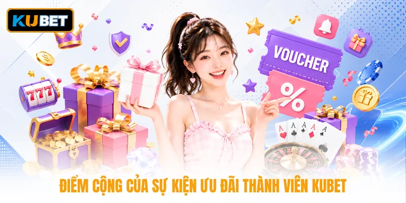Điểm cộng của sự kiện ưu đãi thành viên KUBET