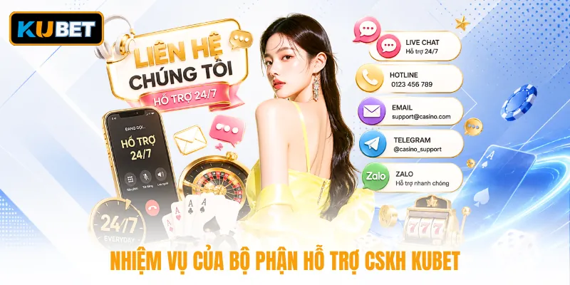 Nhiệm vụ của bộ phận hỗ trợ CSKH KUBET